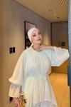 Almina Pantolon Takım Ekru EKRU