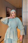 Almina Pantolon Takım Mint  Mint Yeşili