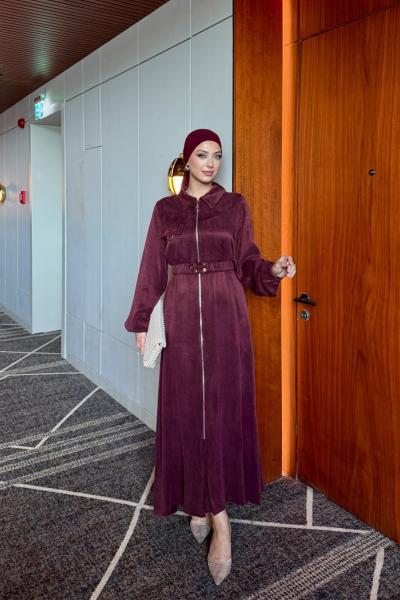 Amine Elbise Bordo Bordo