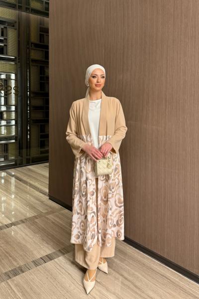 Andaç Pantolonlu Takım Bej Bej