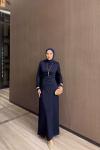 Armina Elbise Lacivert  LACİVERT