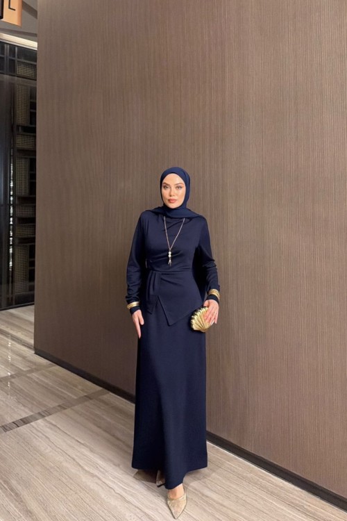 Armina Elbise Lacivert  LACİVERT