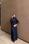 Armina Elbise Lacivert  LACİVERT