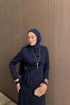 Armina Elbise Lacivert  LACİVERT