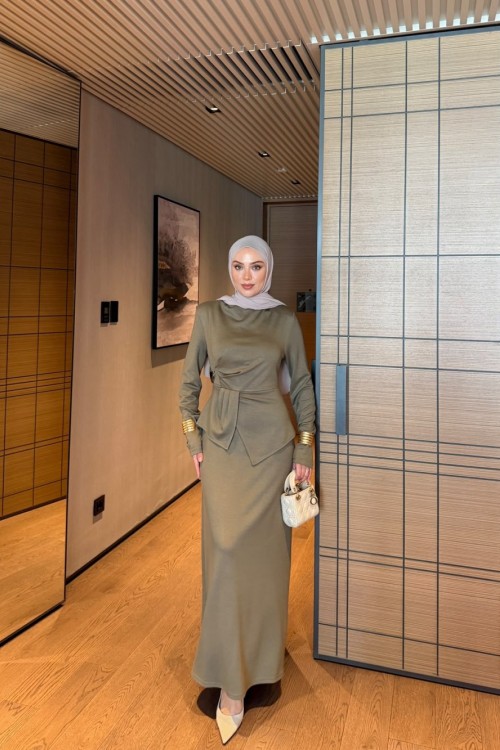 Armina Elbise Haki  Haki