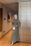 Armina Elbise Haki  Haki