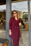 Asel Takım Bordo Bordo