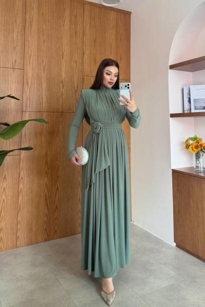 Aslı Elbise Su yeşili Su Yeşili