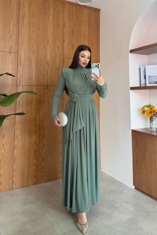 Aslı Elbise Su yeşili Su Yeşili