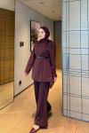 Atike Pantolon Takım Bordo  BORDO