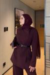 Atike Pantolon Takım Bordo  BORDO