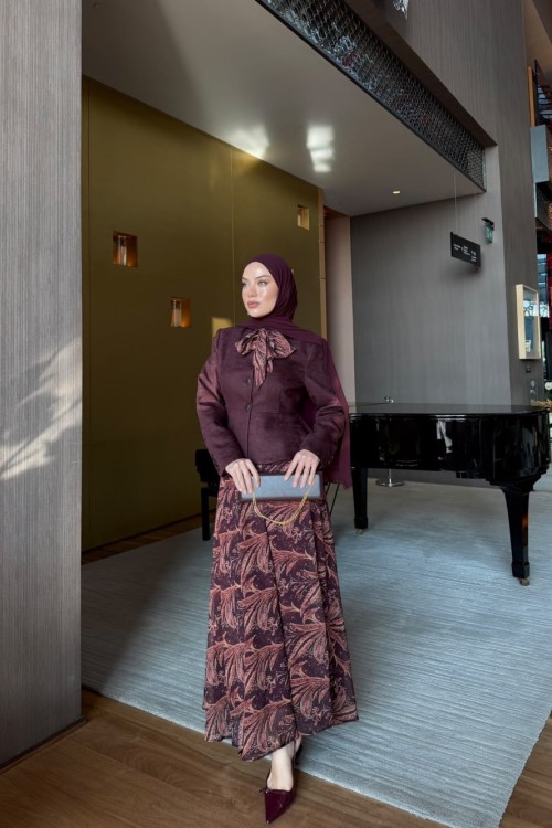 Ayaz Etekli Takım Bordo BORDO