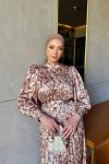 Ayça Elbise Kahverengi Kahverengi