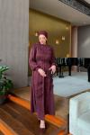 Aycan Elbise Bordo BORDO