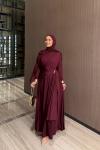 Aydanur Pantolonlu Takım Bordo BORDO