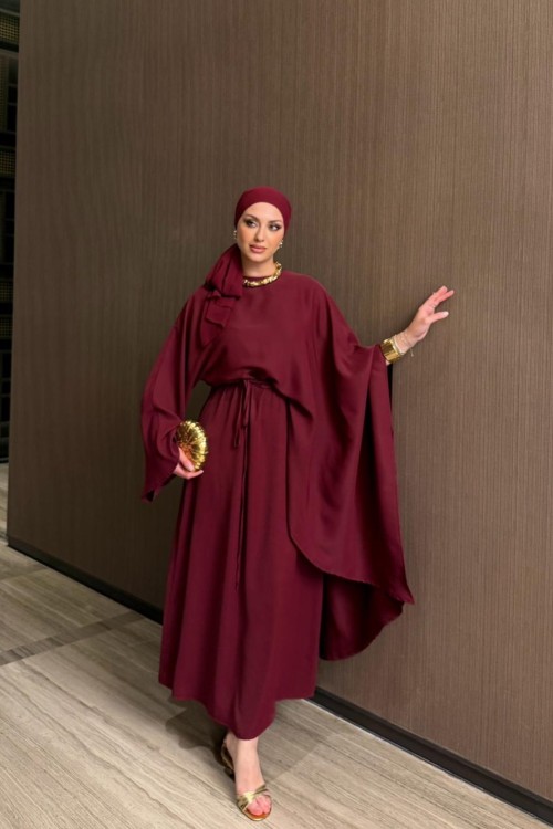 Ayende Elbise Takım Bordo BORDO