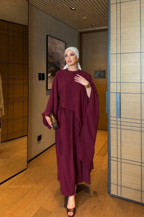 Ayende Elbise Takım Mürdüm  MÜRDÜM