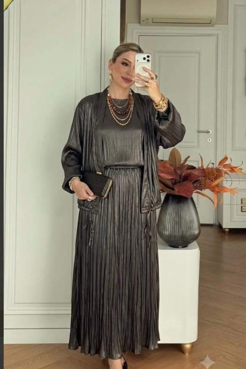 Aygül Etekli Takım Acı Kahve Acı Kahve