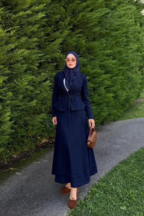 Aylin Etekli Takım Lacivert  Lacivert