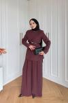 Ayperi Pantolonlu Takım Bordo  BORDO