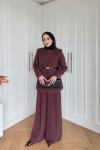 Ayperi Pantolonlu Takım Bordo  BORDO