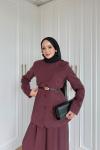 Ayperi Pantolonlu Takım Bordo  BORDO