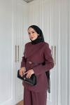 Ayperi Pantolonlu Takım Bordo  BORDO