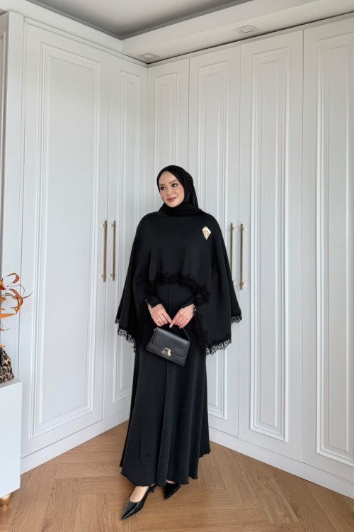 Aysel Elbise Siyah  SİYAH