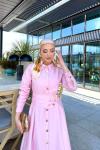 Ayşıl Elbise Pembe Pembe