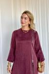 Ayşin Pantolonlu Takım Bordo Bordo