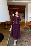 Aysun Etekli Takım Bordo Bordo