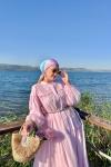 Bade Elbise Pembe Pembe