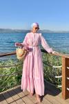 Bade Elbise Pembe Pembe