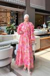 Bahar Elbise Pembe Pembe
