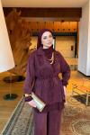 Belinay Pantolon Takım Bordo BORDO