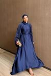 Belur Elbise Lacivert Lacivert