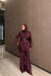Benan Pantolon Takım Bordo  BORDO