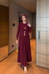 Bengü Elbise Bordo BORDO