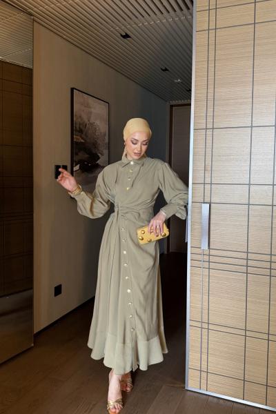 Betül Elbise Haki HAKİ