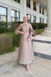 Nazlı Elbise Vizon Vizon