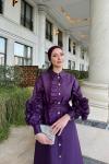Nazlı Elbise Mor Mor