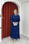 Beyza Elbise Lacivert Lacivert