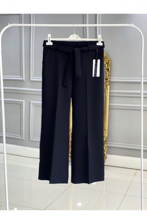 Bol Paça Pantalon Siyah Siyah