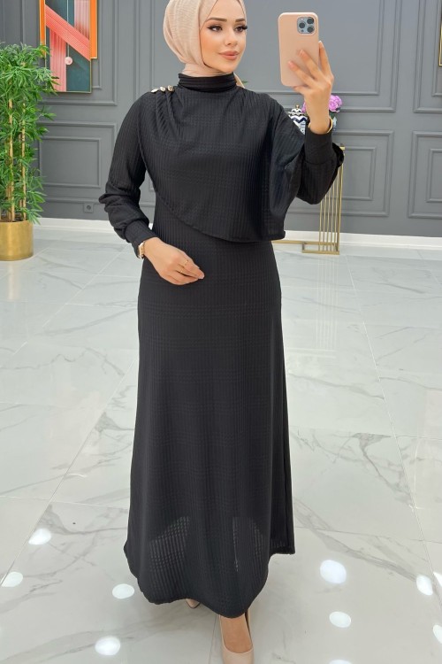 Almira Elbise Siyah Siyah