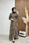 Dicle Elbise Leopar Leopar