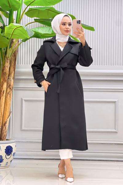 Azime Elbise Siyah Siyah