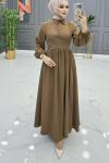 İkbal Elbise Takım Kahverengi Kahverengi
