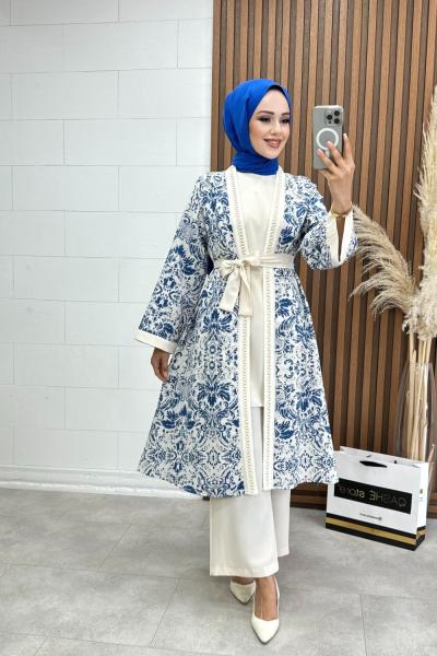 Gülsüm 3 Lü Takım Mavi Mavi