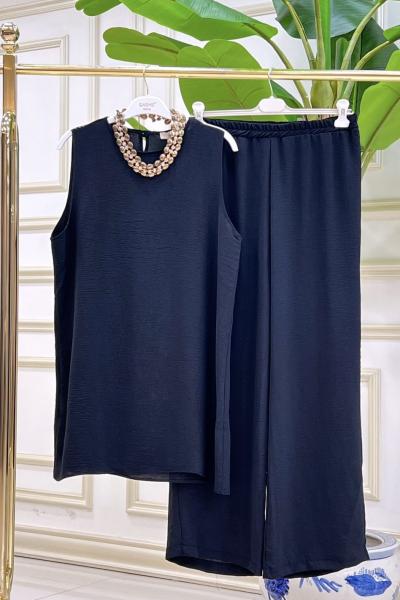 İçlik Pantolon Takım Siyah Siyah