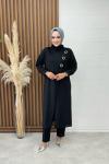 Lady Pantolonlu Takım Siyah Siyah